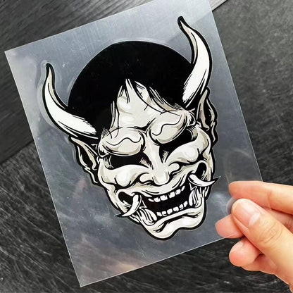 Japanese Aesthetic Sticker– Hannya Mask & Samurai Geisha Art Vinyl Decals